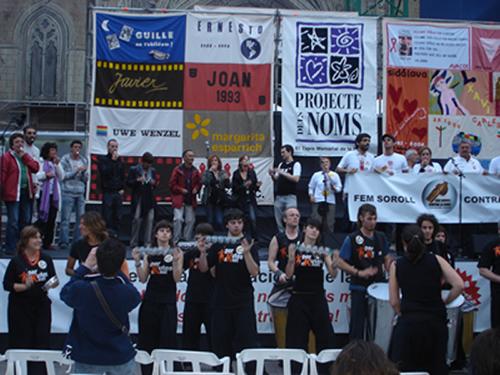 Actos de Memorial en recuerdo de los fallecidos por el sida, Barcelona 2008